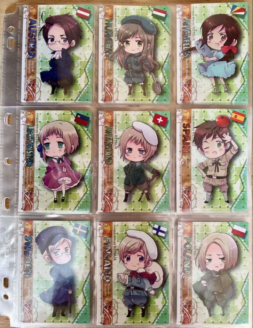 非売品9点付】 ヘタリア トレーディングカード コンプリートセット