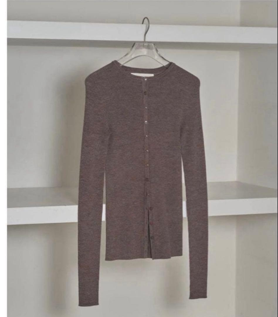【TODAYFUL】silkwool knit cardiganモカ