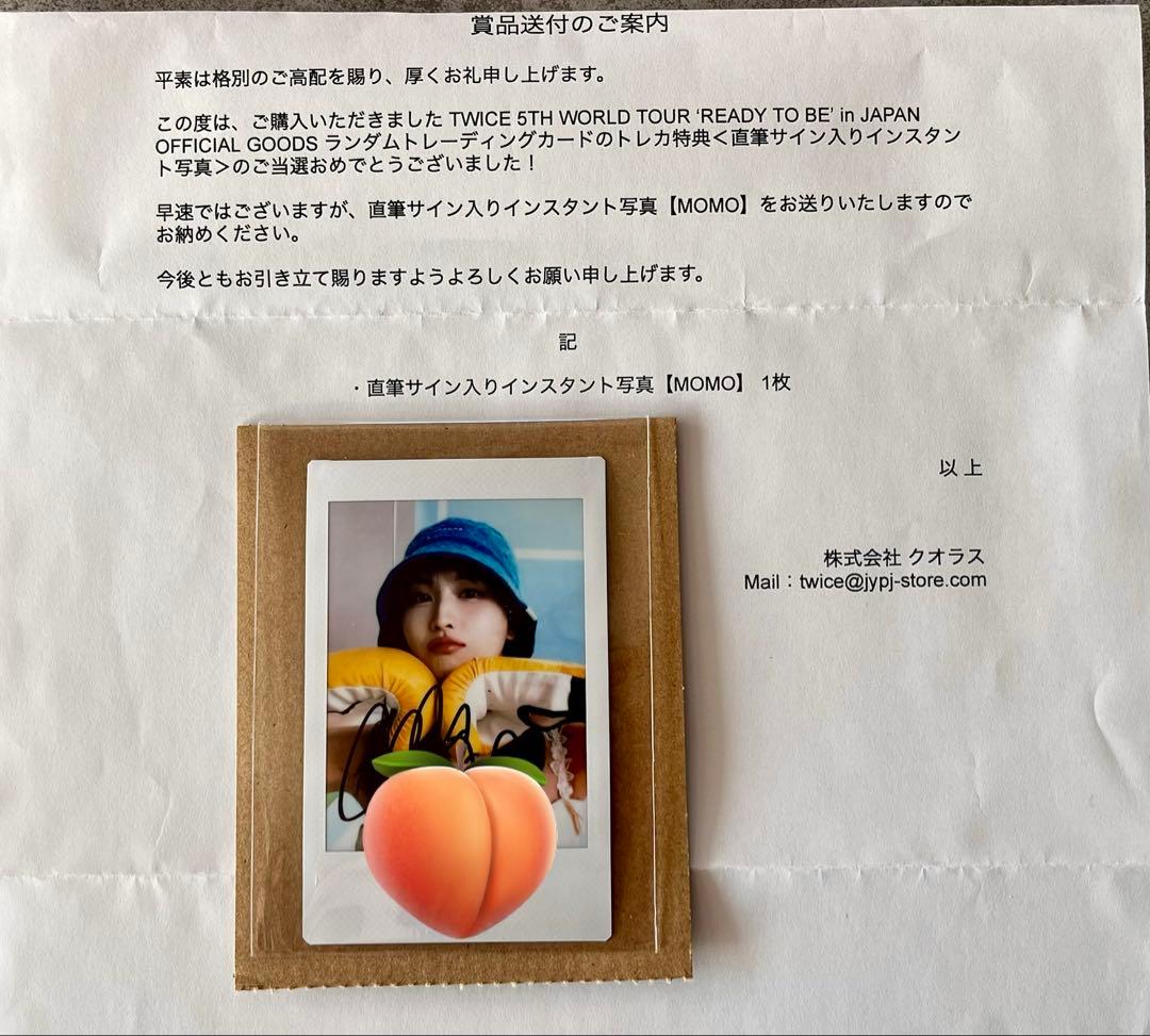 TWICE MISAMO MOMO 直筆サイン ポラロイド チェキ