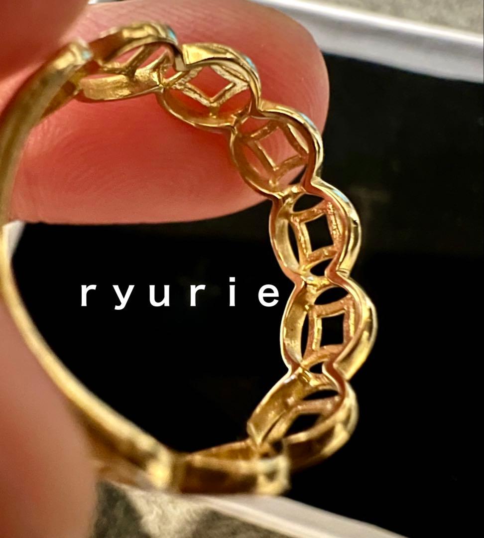 18金K18リングMONEY CATCHER ユニセックス マネーキャッチャー - メルカリ