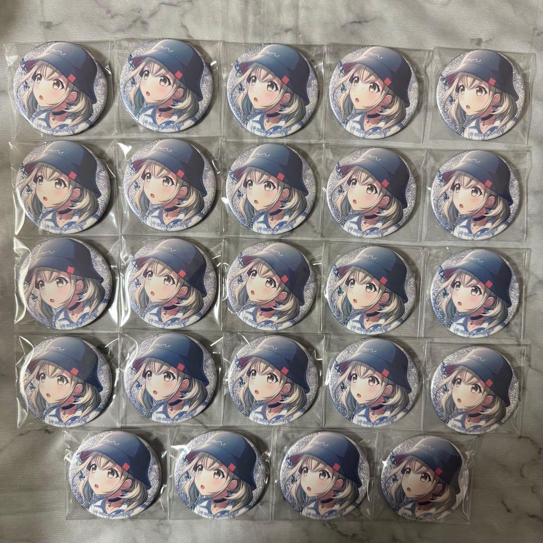 プロセカ　小豆沢こはね　グリッター缶バッジ　24B