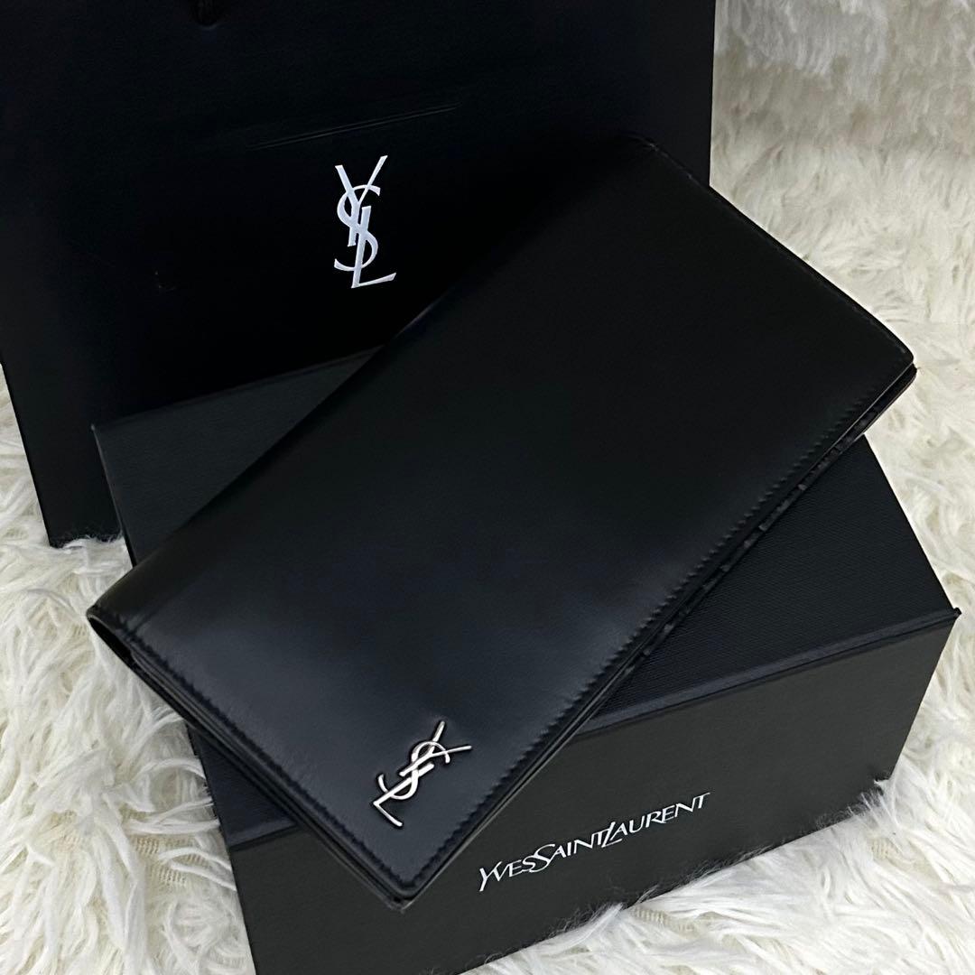 ［極美品］現行 SAINT LAURENT タイニーカサンドラ YSL 長財布