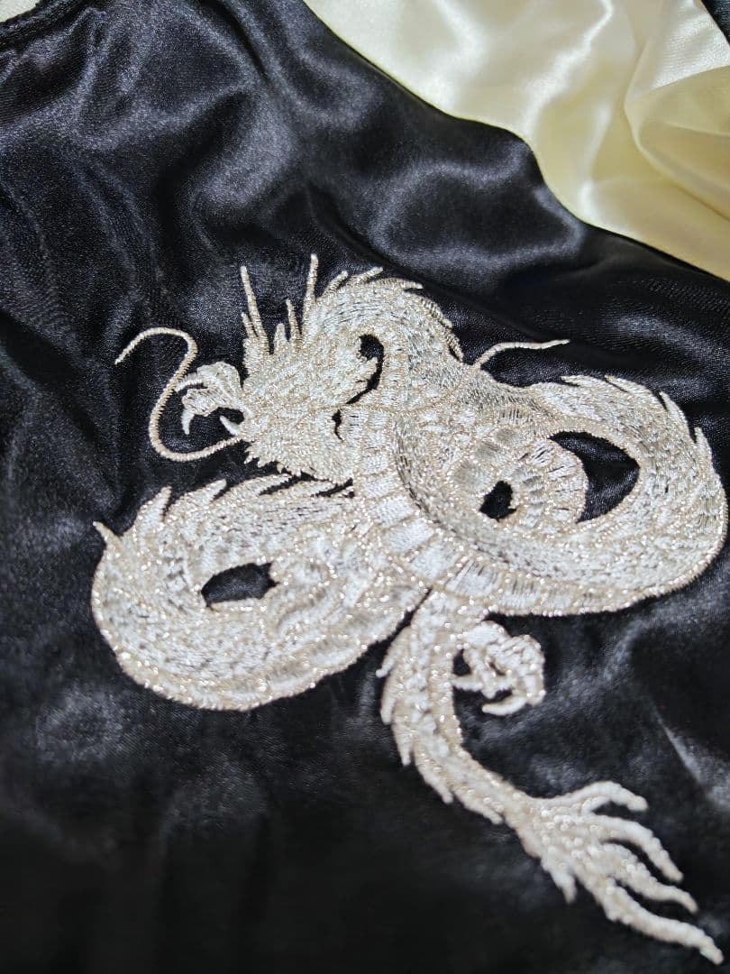 HOSHIHIME 日本限定龍 スカジャン サテン unisex vintage - メルカリ