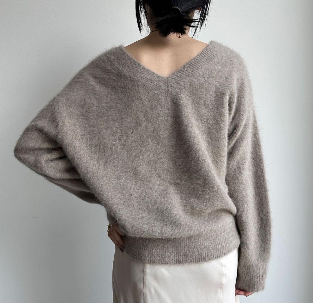 DouDou ファーカシミヤプルオーバー