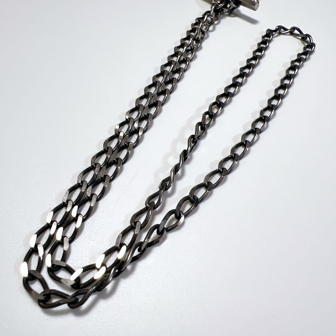 《極美品》グッチ ネックレス ハート クレスト トグル シルバー 925 紋章
