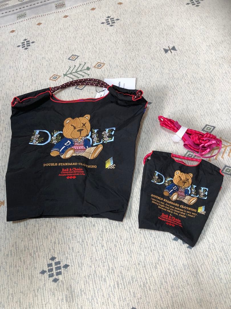 新品タグ付き ボール&チェーン エコバッグM、Sの2個セット