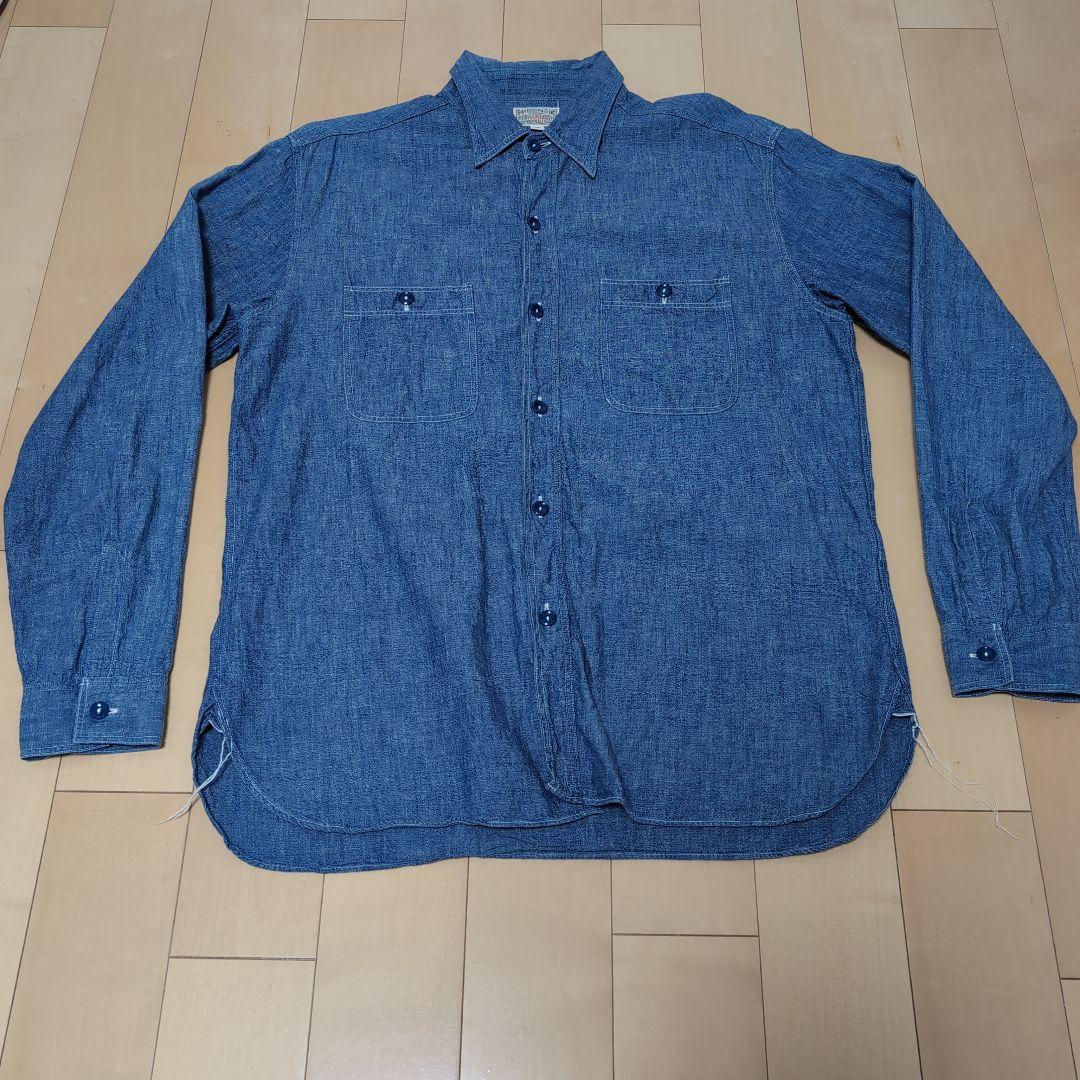 akatukiバズリクソンズ　シャンブレーシャツ BUZZ RICKSON'S バズリクソンズ シャツ 長袖 メンズ シャンブレー