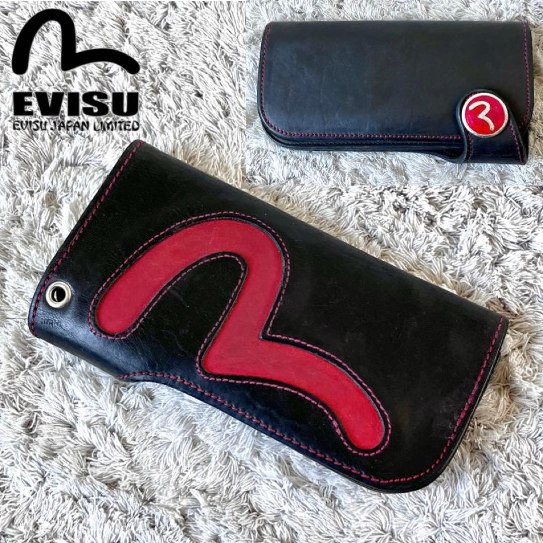 希少カラー】EVISU エヴィス ど根性 ウォレット 長財布 カモメ
