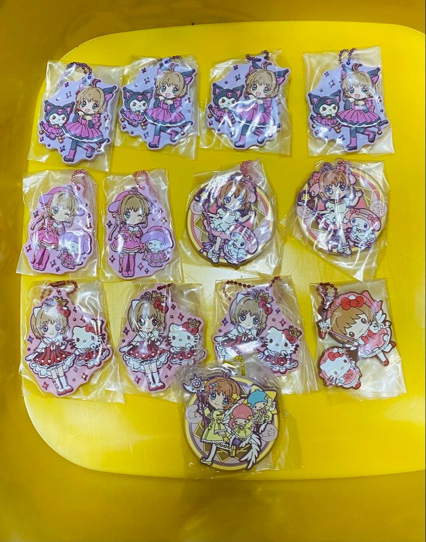 カードキャプターさくら　サンリオ　ラバーストラップ13個セット カードキャプターさくら×サンリオキャラクターズのラバーマスコットが