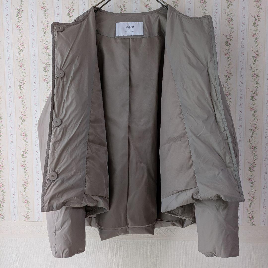美品】utilitéダウンジャケット - メルカリ
