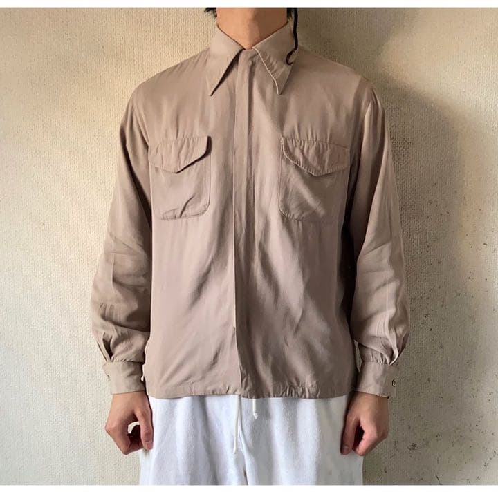 超希少モデル vintage 50s Mcgregor ジップアップギャバシャツ - メルカリ