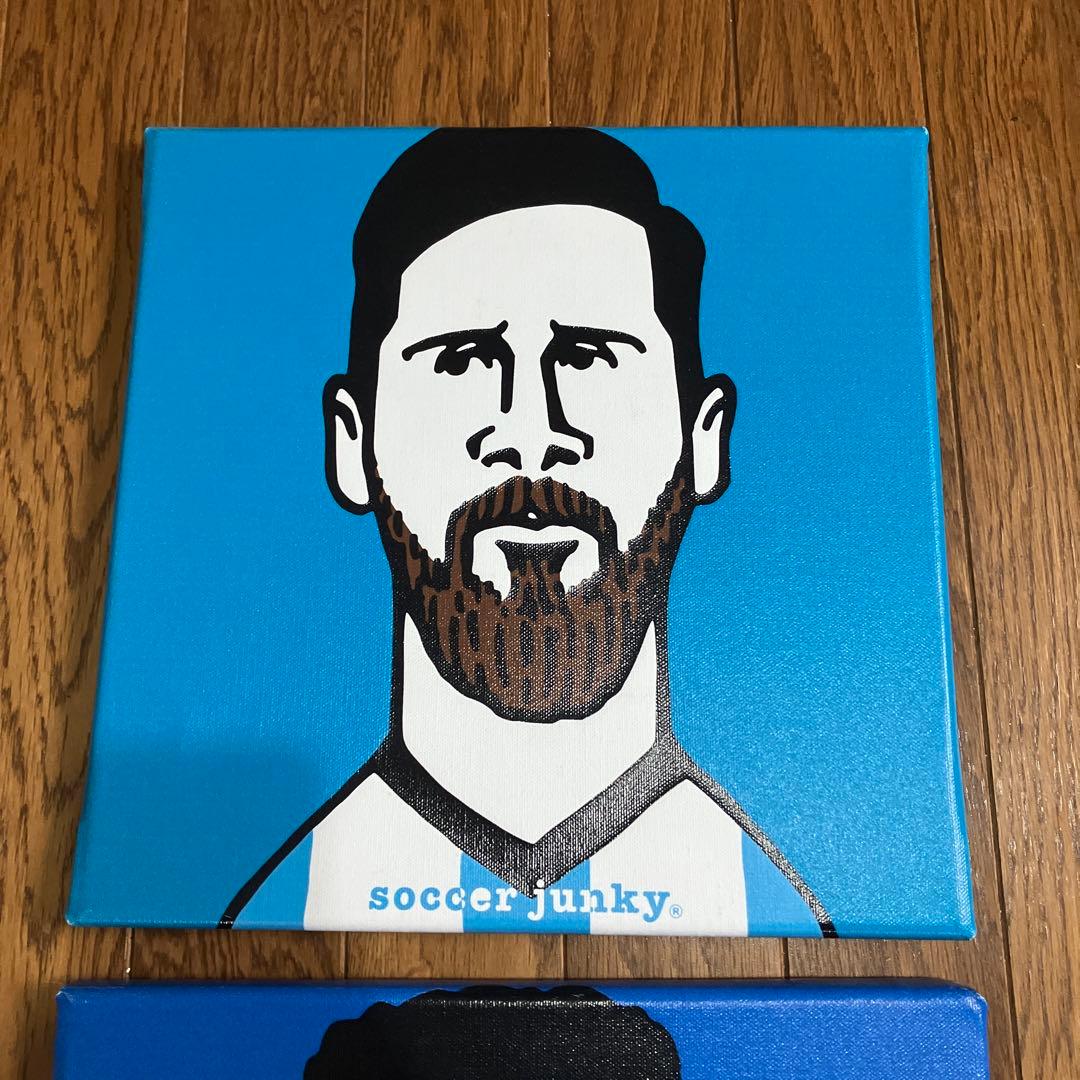 soccer junky サッカー選手 メッシ バッジョ キャンバスアート - メルカリ