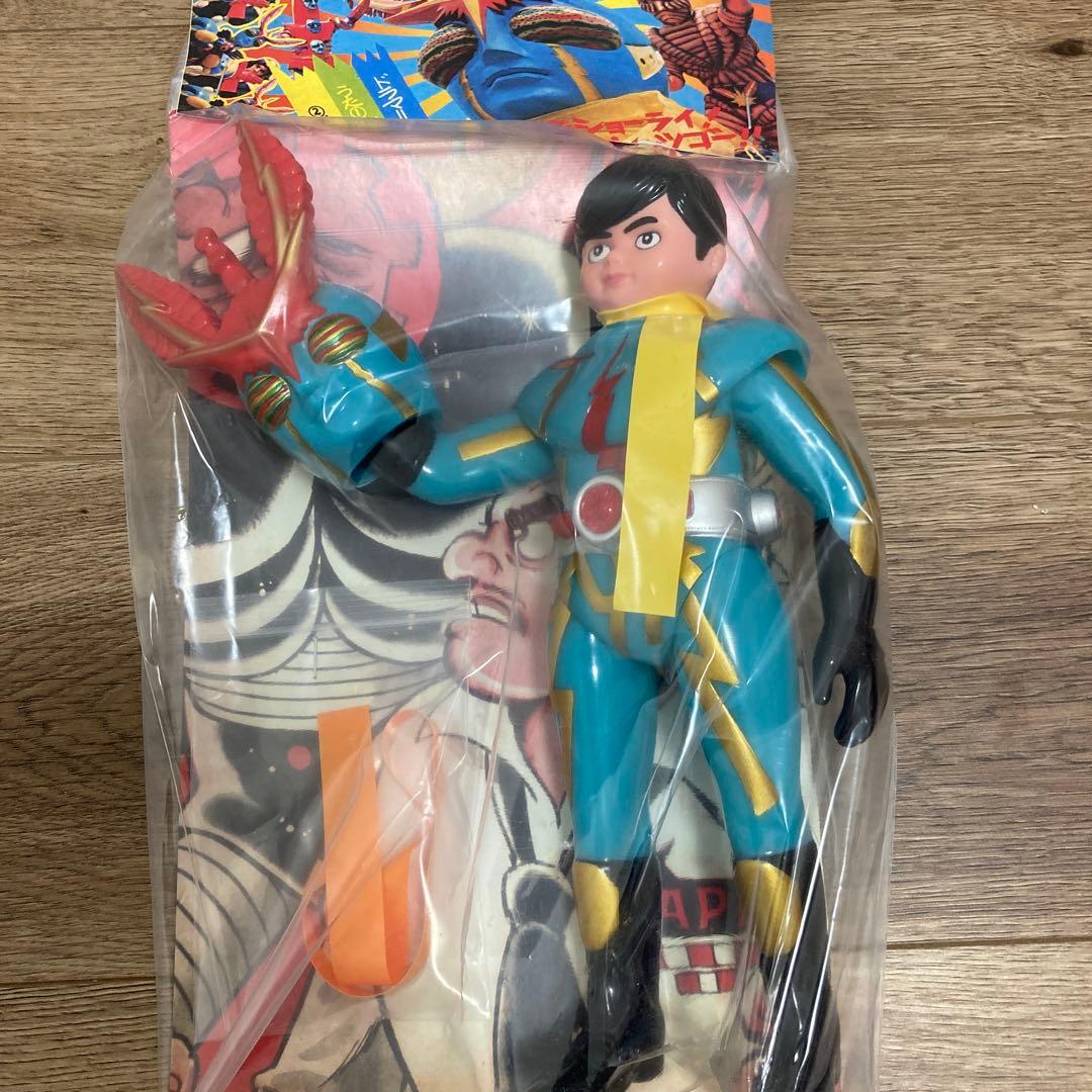 wazzさん専用　2体　イナズマン　塗装版 面取れ　ソフビ 約25cm