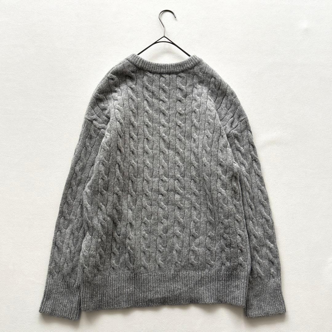 02341 エブリデイアイライク ケーブルニット カシミヤ混 グレー - メルカリ