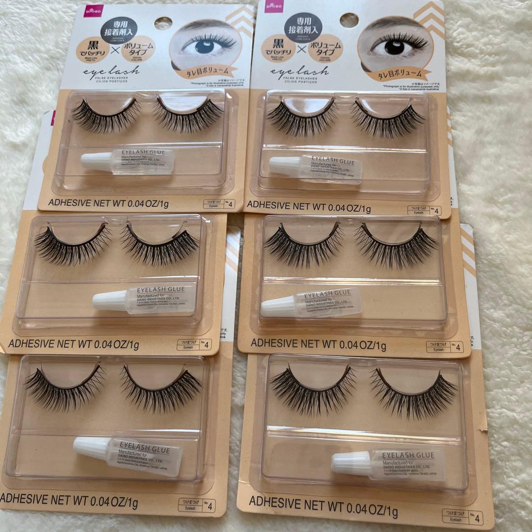 ダイソーつけまつげ6個 アイラッシュB04 廃盤 - メルカリ