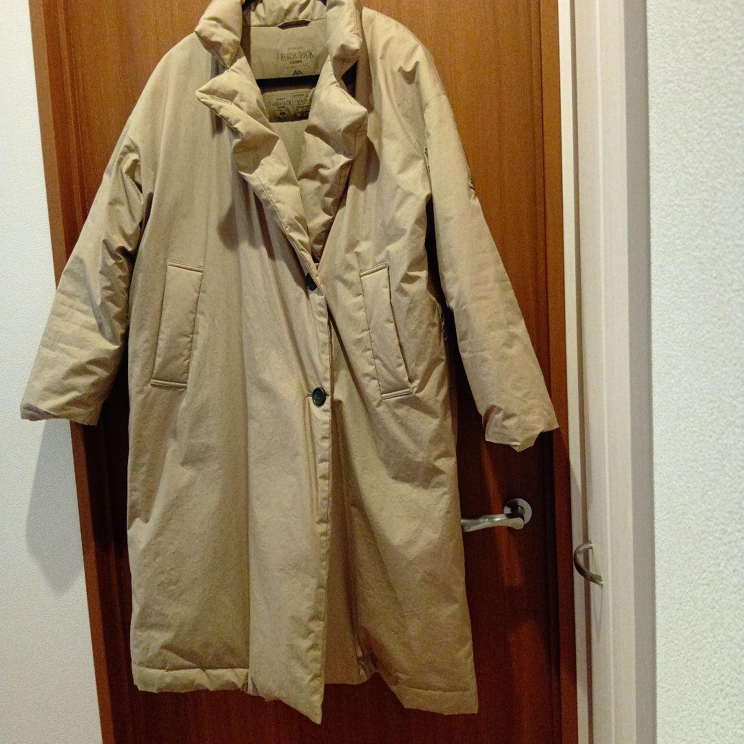 ピュアルセシン　フレンチダックダウンコート　ベージュ