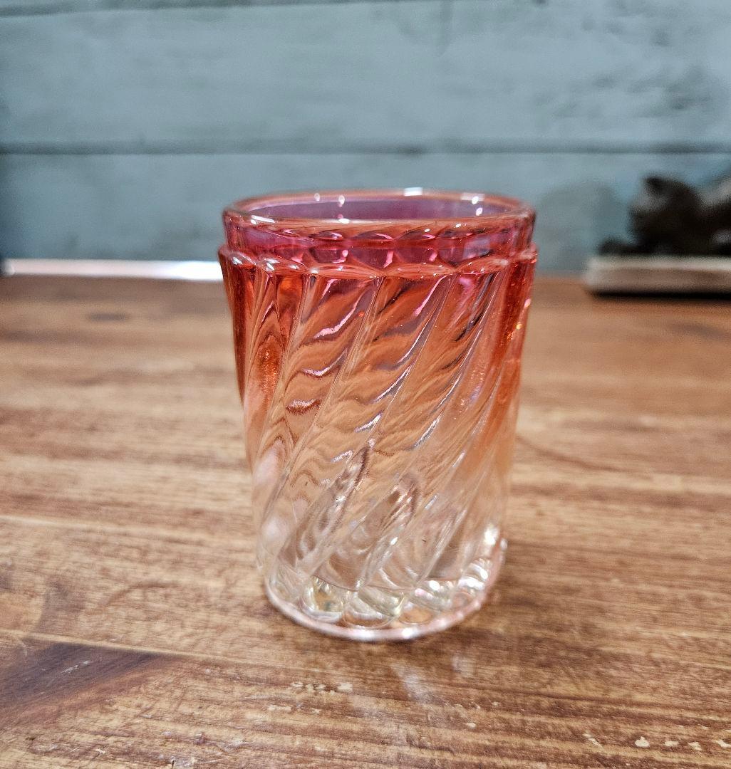 オールドバカラ BACCARAT バンブー ローズ グラス ボトル 花器 一輪挿