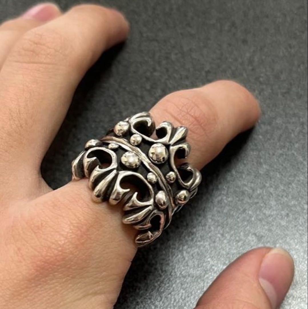 【極重厚感】【2個セット】LION HEART A&Gシルバー925リング