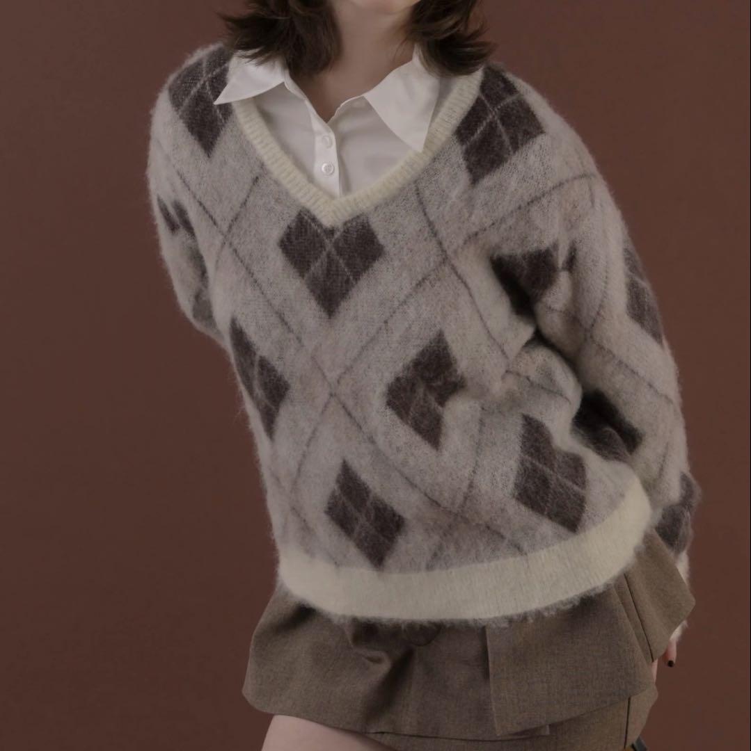 THE TOÉ Sendlinger Argyle Knit