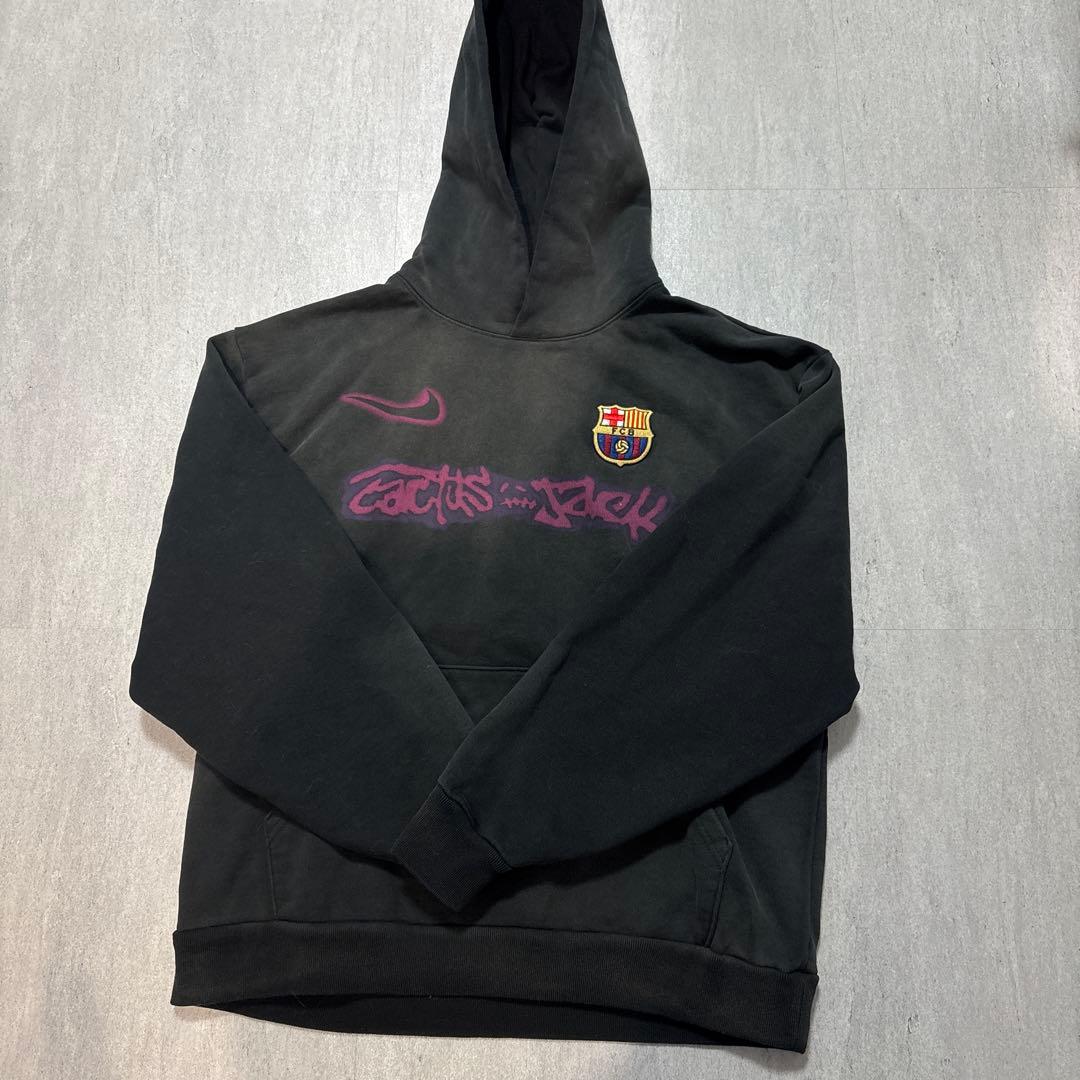 cactus jack travis FC BARCELONA フーディ