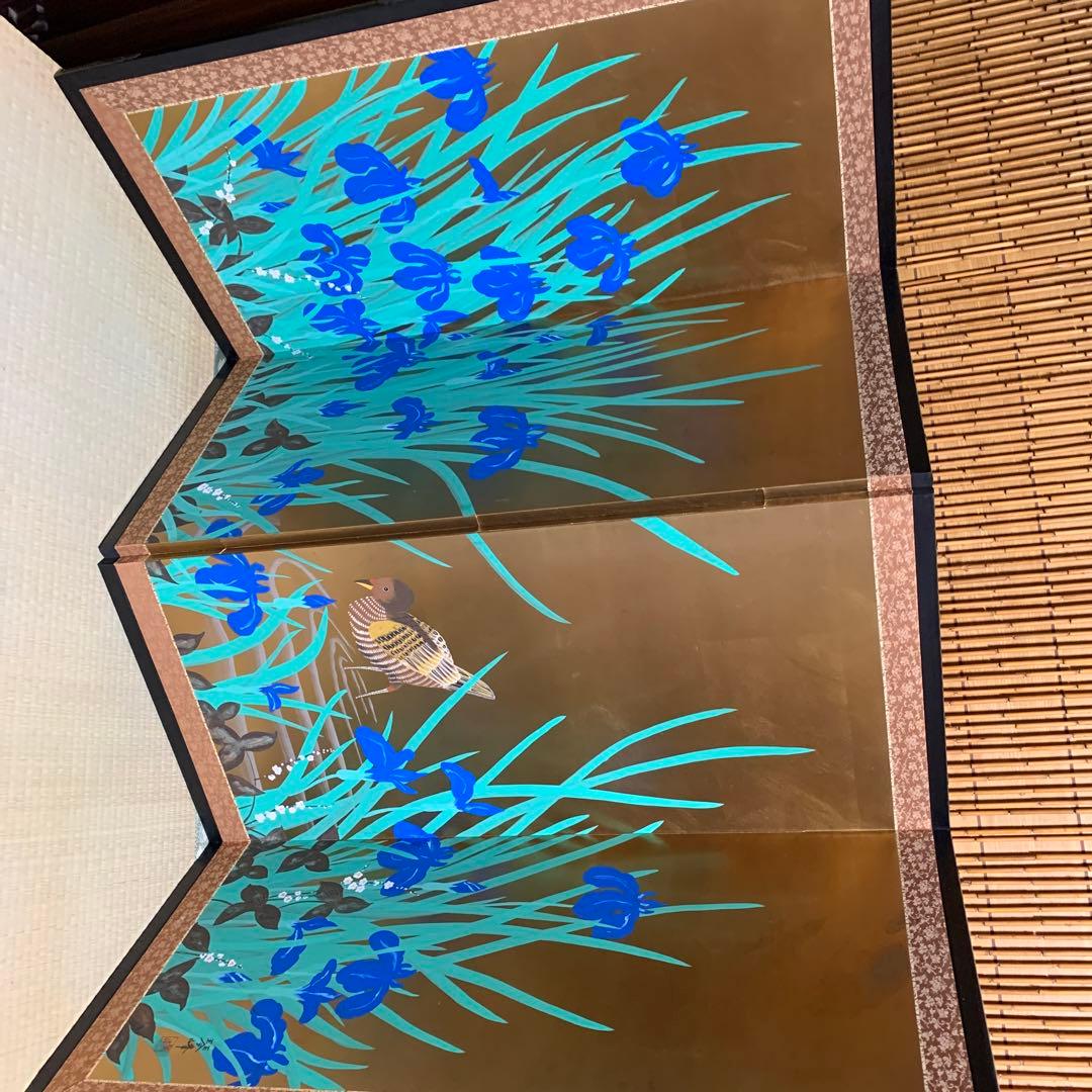 ２５日迄専用です。屏風　琴峰作　工芸品