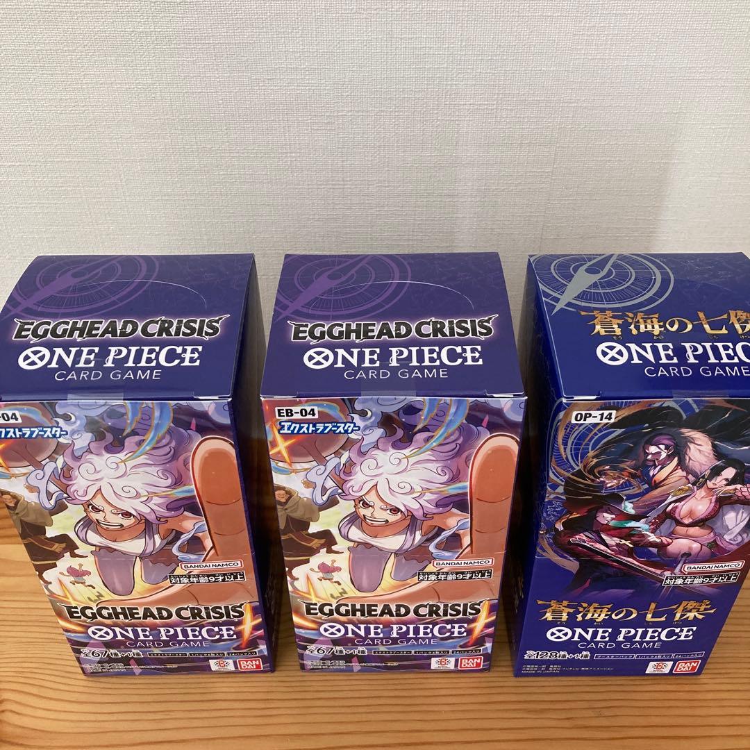 新品未開封、テープ付き【蒼海の七傑】【エッグヘッドクライシス】 全3BOX