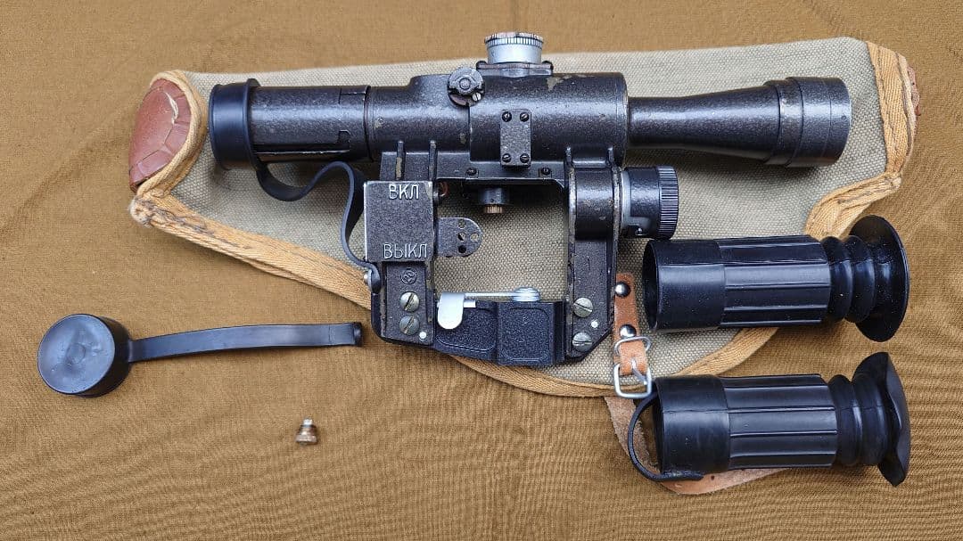 実物 PSO-1 スコープ 旧ソ連トチプリボル中央設計局製 IR検知フィルター付 ソ連（ロシア）製・PSO-1 （実物デッドストック）