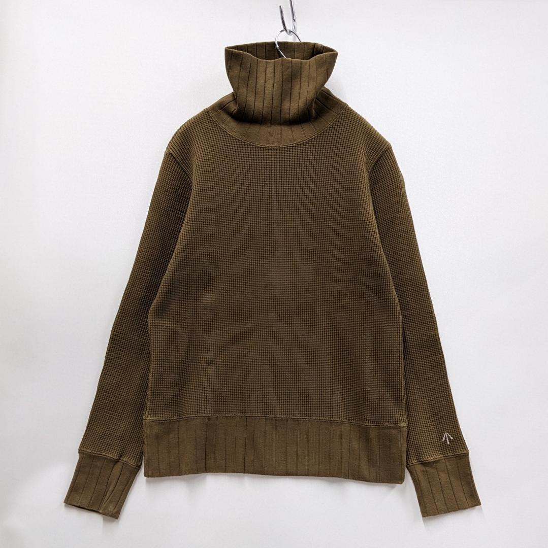 ナイジェルケーボン/ビッグワッフルタートルネックプルオーバー/ヘビーオンス
