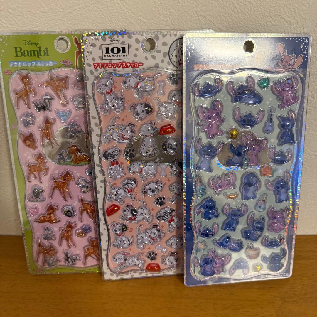 正規品】プチドロップステッカー ディズニー 3枚セット - メルカリ