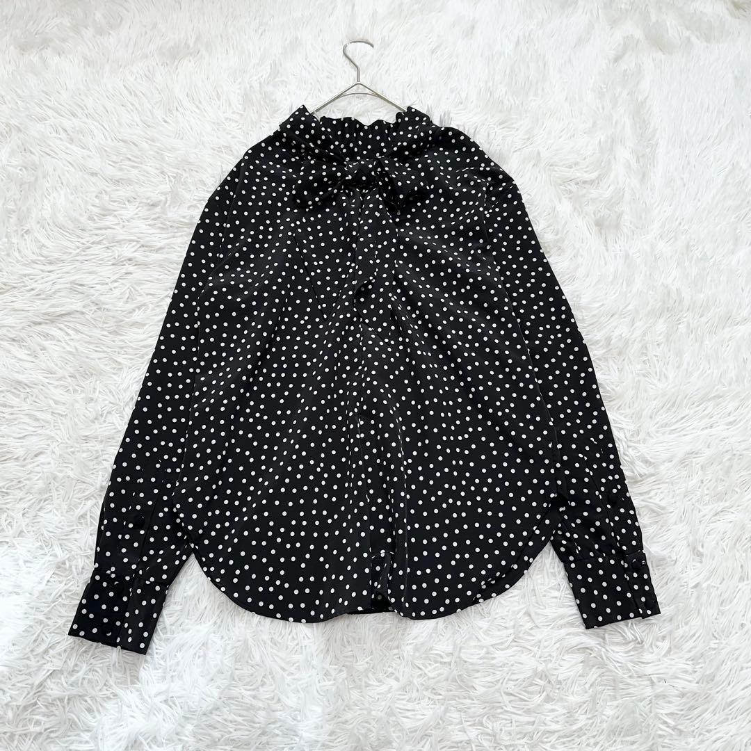 ✨美品✨SIMME シンメ ドットボウタイブラウス ブラック M