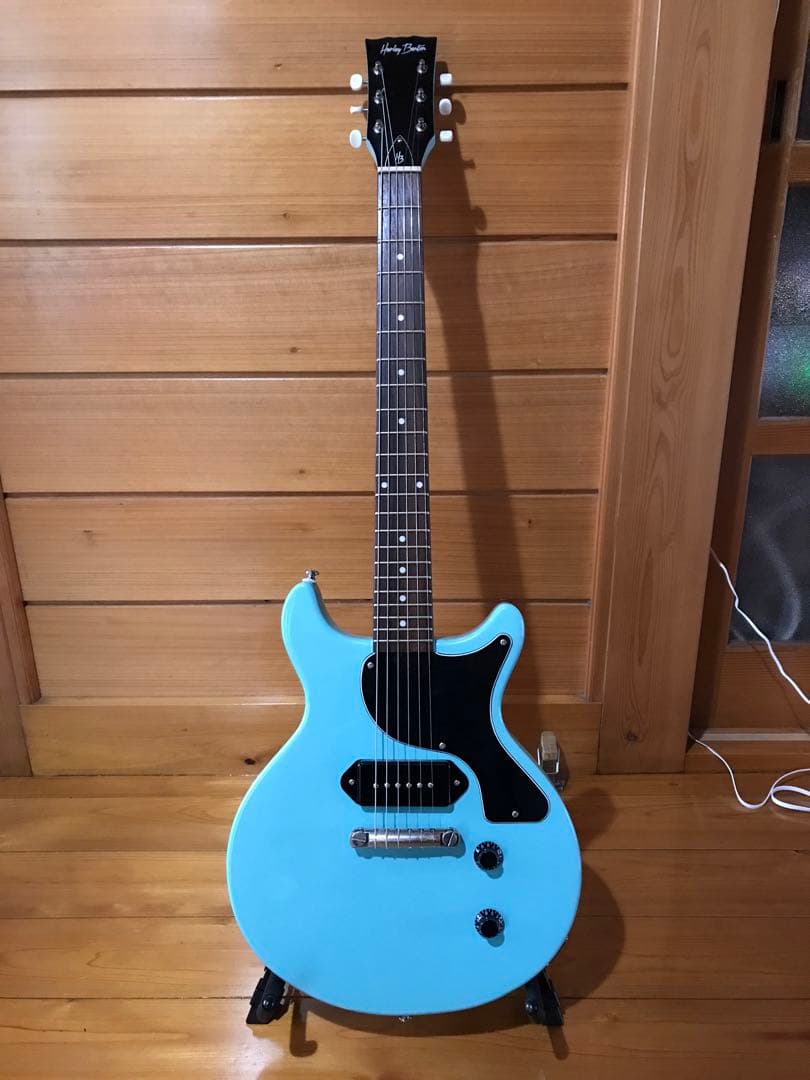 ギター Harley Benton DC-Junior FAT Benton Blue 流行りのDC】Harley Benton DC-Junior FAT Benton Blue/USED