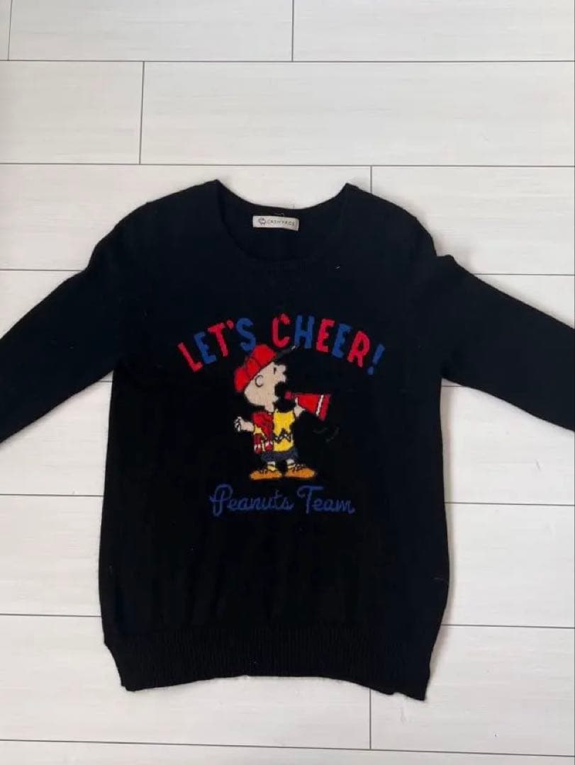 CASHYAGE スヌーピー プリント セーター 36