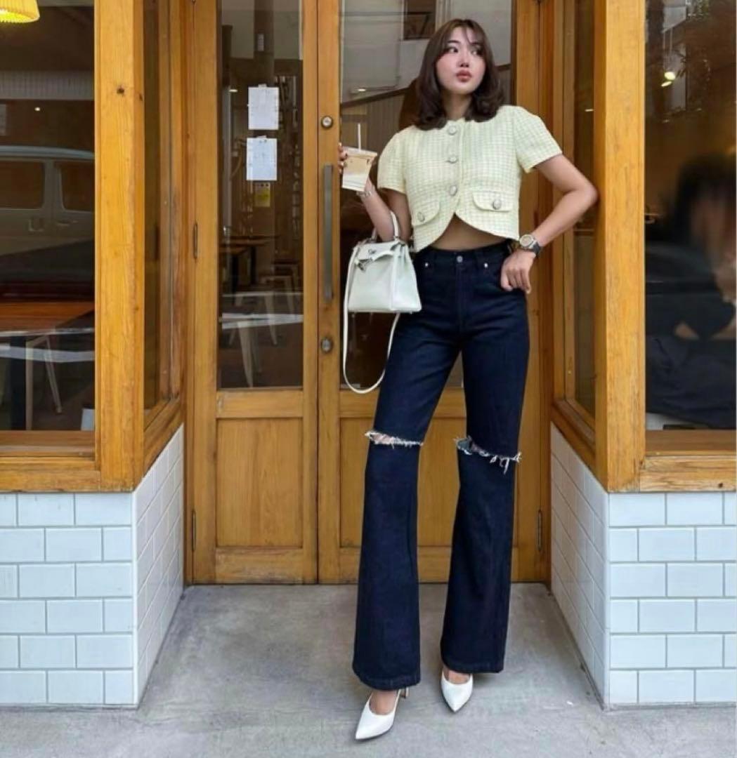 パンツ Sheller OKAYAMA Crash flare denim.