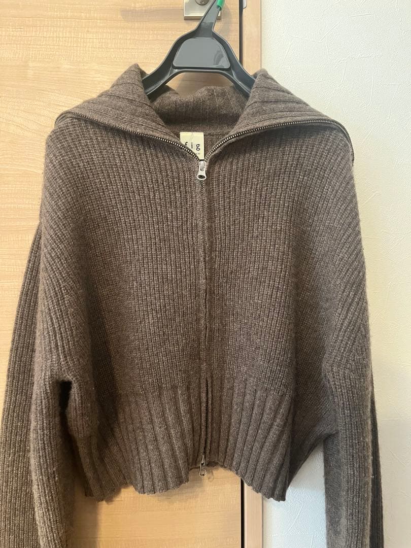 〇AIR WOOL zip cardigan