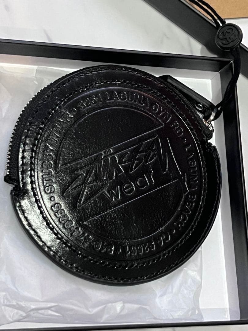 Stussy SURF DOT LEATHER POUCH ポーチ　ケース