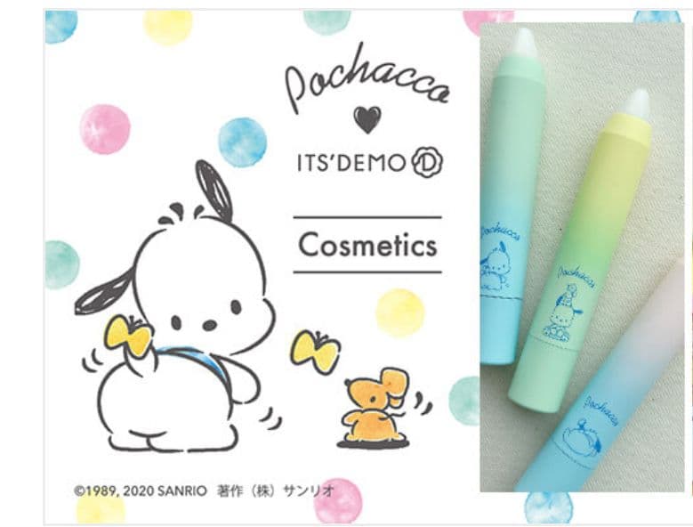 サンリオ　ポチャッコ　コラボ　クレヨン形リップクリーム サンリオ』ポチャッコ x「ITS'DEMO」コラボコスメ販売決定！クレヨン形