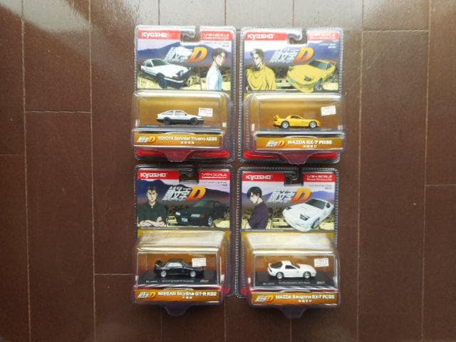 京商 1/64 頭文字D（イニシャルD）トレノ他 4種セット