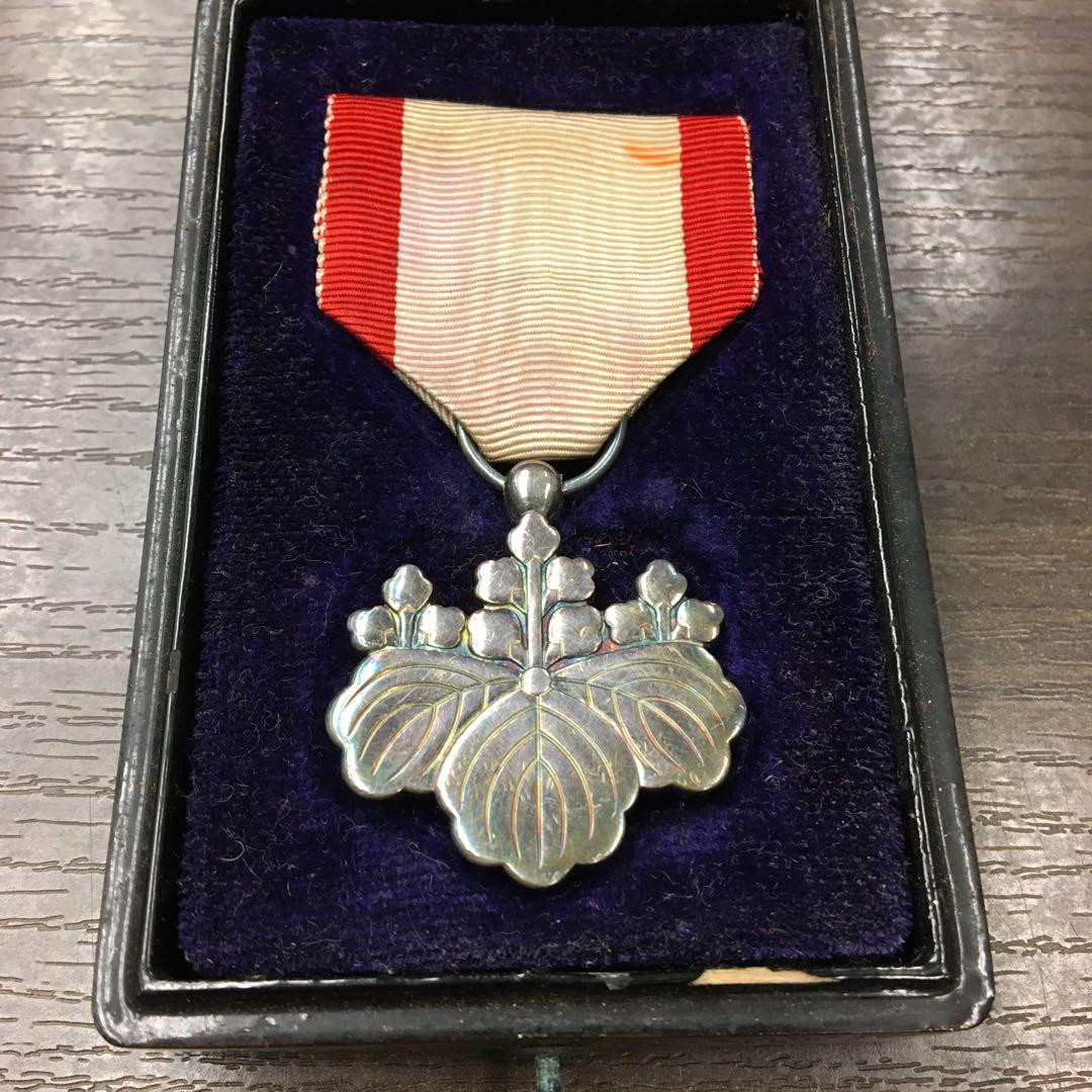 勲八等白色桐葉章 勲章 アンティーク - メルカリ