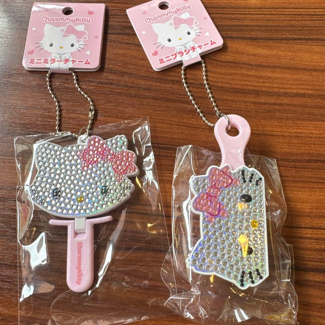 ミニミラーチャーム ミニブラシチャーム サンリオ チャーミーキティ