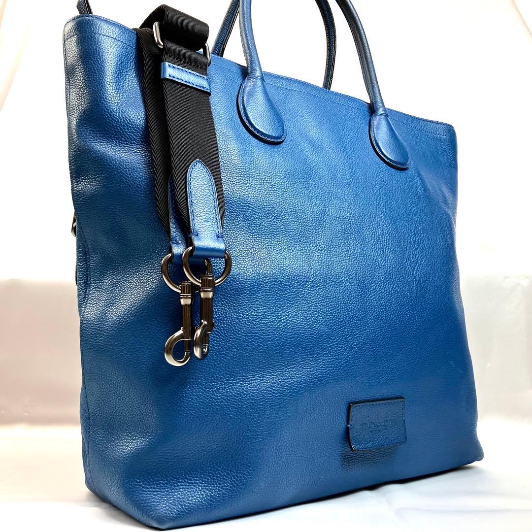 【美品】コーチ　トートバッグ　2way クロスボディ　A4 レザー　ビジネス