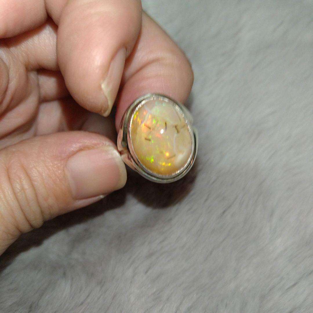 カンテラオパール シルバー リングsilver925