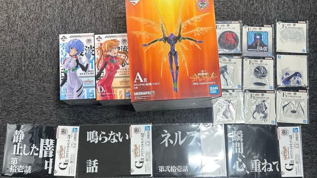 エヴァンゲリオン 一番くじ　A賞初号機　C賞綾波レイ　D賞アスカ　下位賞付き