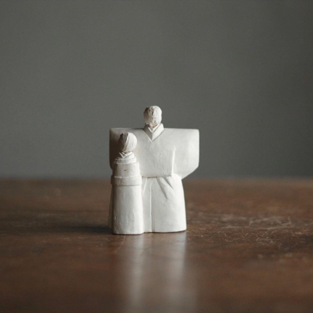 雛人形 オブジェ 古道具 アンティーク 古道具】アンティーク 昭和 レトロ 昭和20年代 木目込み雛 雛人形 雛