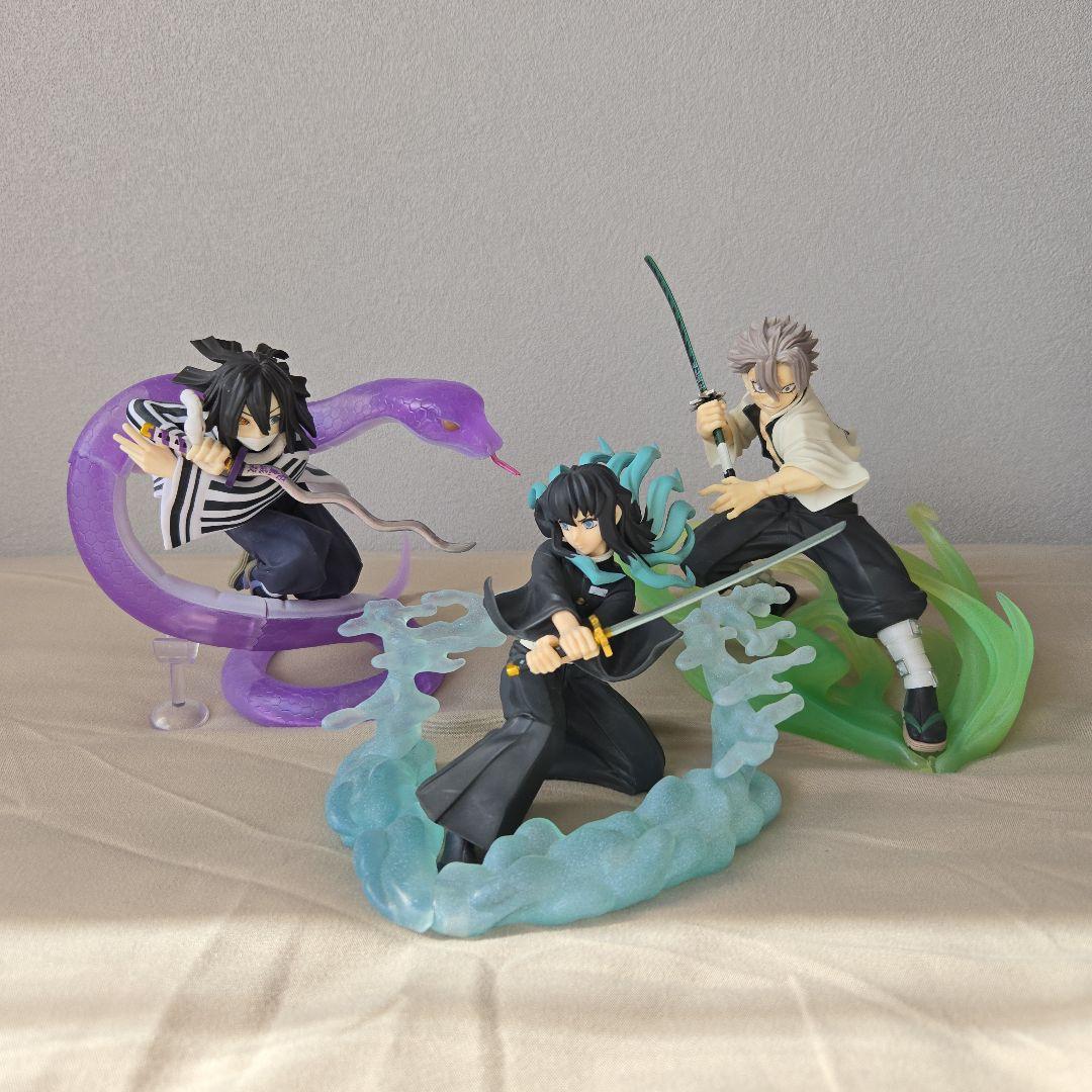 て*ん様 鬼滅の刃　フィギュア（プライズ）　時透無一郎・不死川実弥・伊黒小芭内