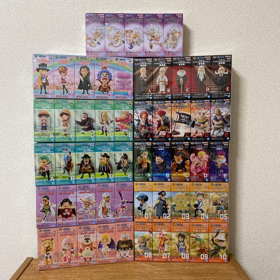 ワンピース　ワーコレ55点セット ONE PIECE (ワンピース) 開封済みフィギュアセット 王下七武海