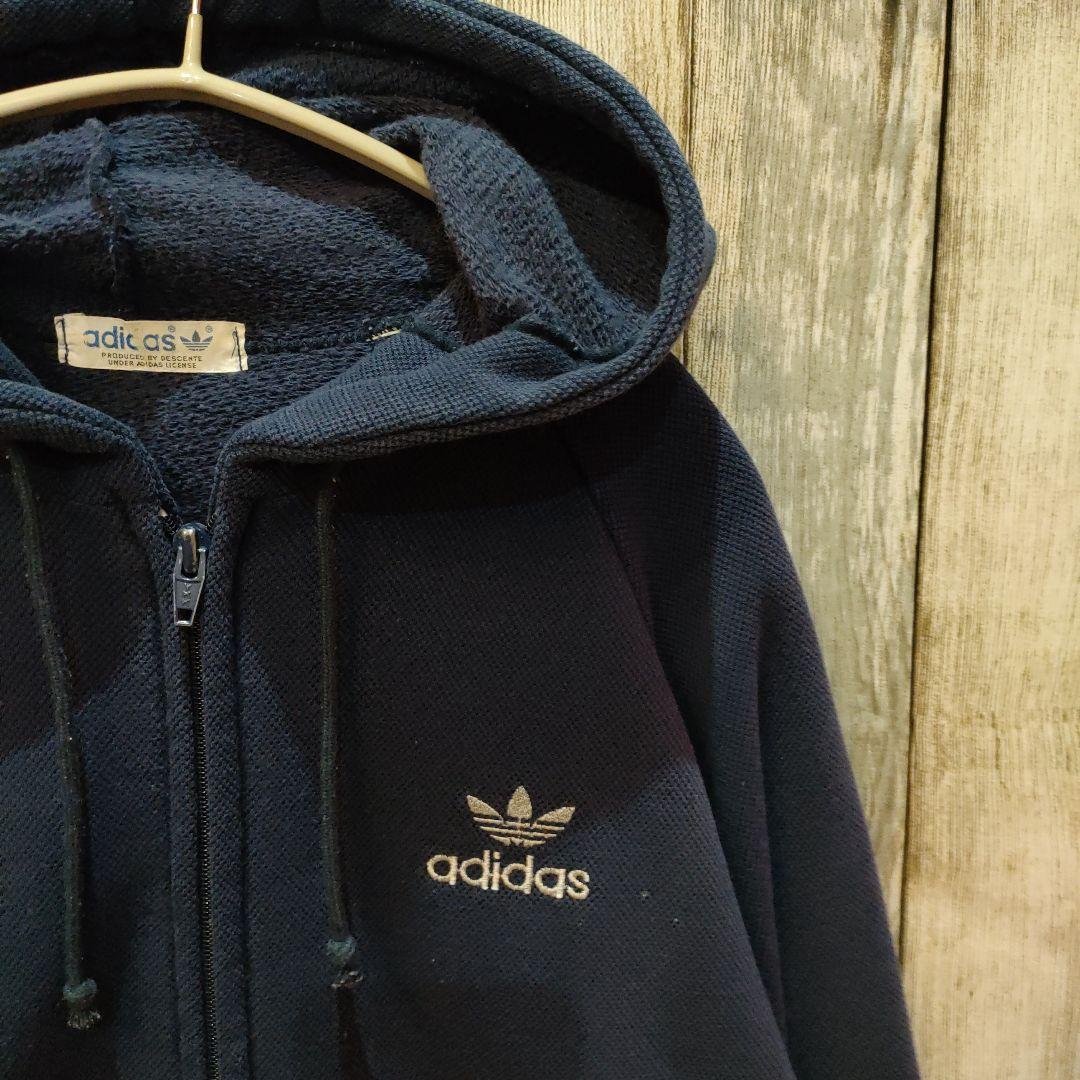 良品 80s adidas アディダス ジップアップパーカー ジップパーカー