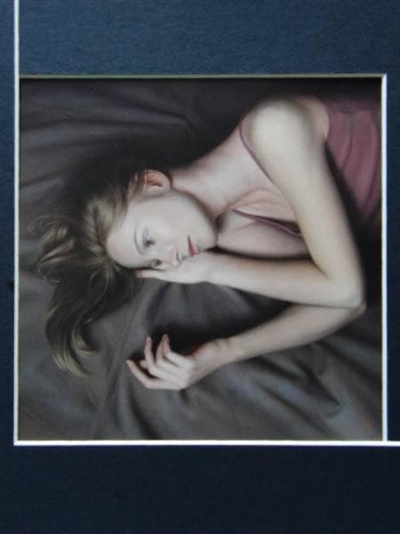 塩谷　亮、紫陽花、希少画集画、高級新品額・額装付、版上落款入り