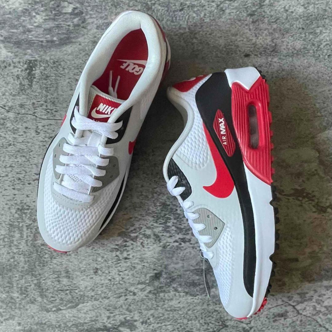 ★NIKE AIR MAX 90 G 赤 24.5 ナイキ エアマックス ゴルフ