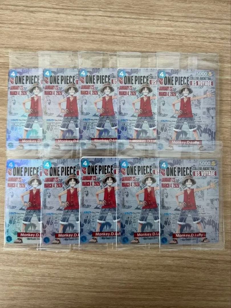 ワンピースカード モンキー D ルフィ アメリカ大学 バスケ プロモ 未開封