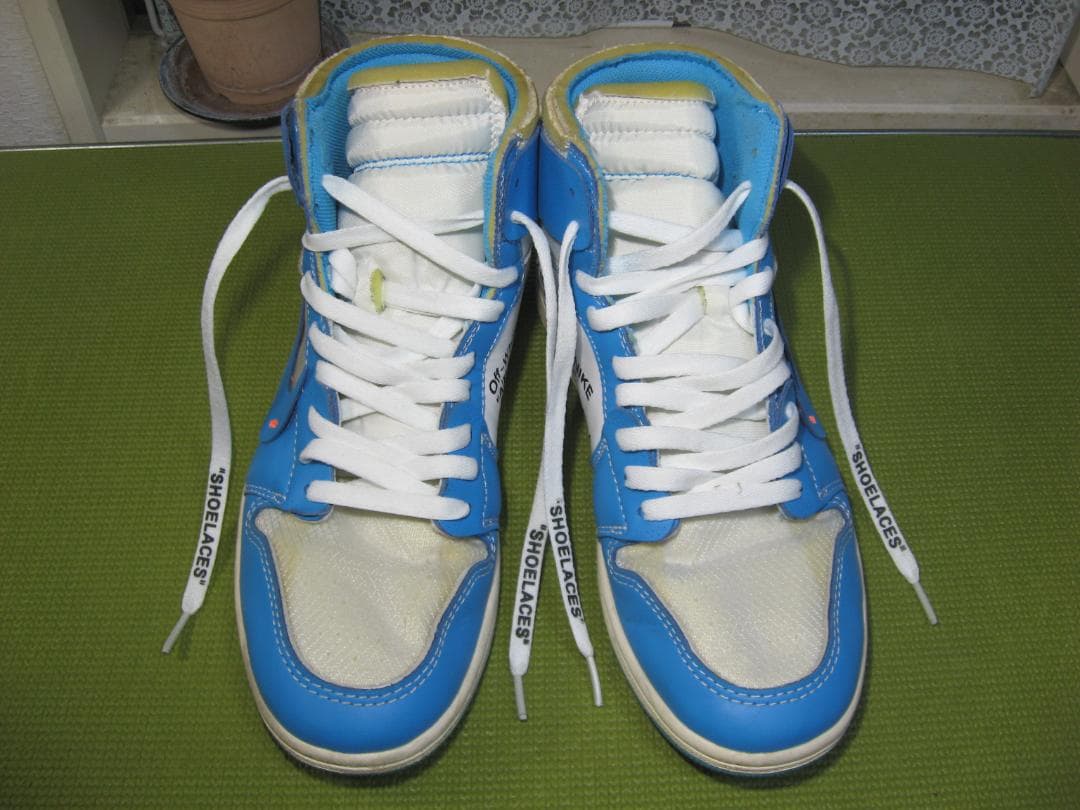 ナイキ エアジョーダン1×オフホワイト UNC スニーカー 27.0